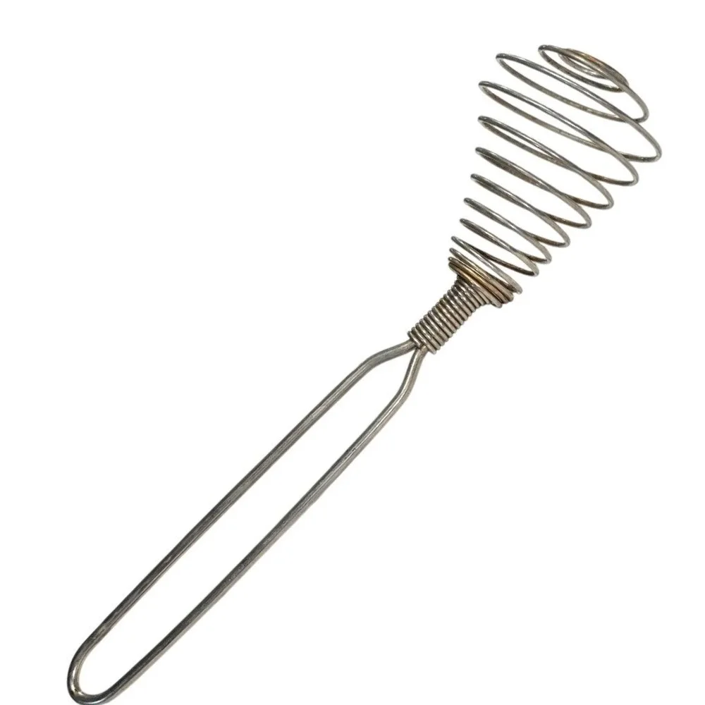 Vintage Stainless Steel Spring Coil Magic Whisk 9 Inch Gravy Sauce Mixer Beater